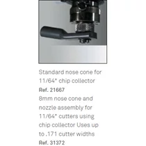 8,0 mm-es acél elszívós felületkövető, elszívó pipával