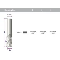PERCUT, 4 mm-es  háromélű, 2 mm széles,   alu/réz PERCUT, 4 mm-es  háromélű, 2 mm széles,   alu/réz
