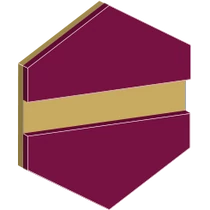 Gravoply Laser 1,3 mm burgundi / arany  (023) Gravoply Laser 1,3 mm burgundi / arany  (023)