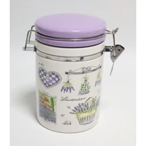 Vintage csatos üveg, levendula mintás 600 ml