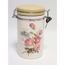 Vintage csatos üveg, rózsa mintás 750 ml