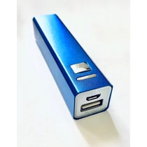 Powerbank fémből KÉK 2200 mAh Powerbank fémből KÉK 2200 mAh