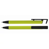 Alumínium golyóstoll mobiltartóval - Világos zöld