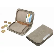 Pénztárca / kártyatartó műbőr világos bézs színben