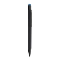 Golyóstoll, gumírozott felülettel - kék