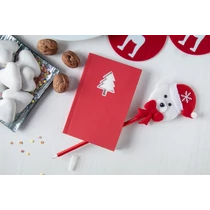 Műanyag toll mackó figurával, szalag borítással