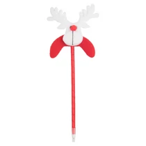 Műanyag toll rénszarvas figurával, szalag borítással