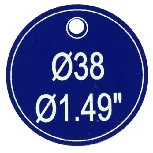 Kulcsbiléta - kék kör 30 mm