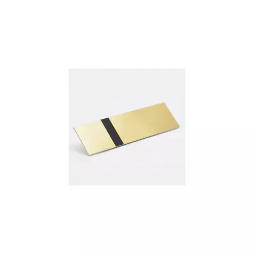 Alumamark (Alumilaz) 0,5 mm szatinált arany / fekete ragasztóval