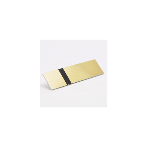 Alumamark (Alumilaz) 0,5 mm szatinált arany / fekete ragasztóval