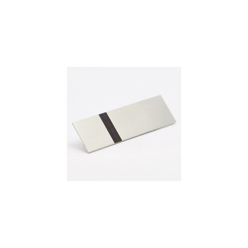 Alumamark (Alumilaz) 0,5 mm szatinált ezüst / fekete ragasztóval
