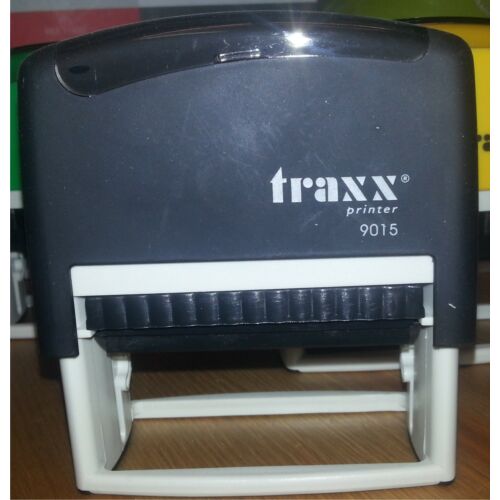 TRAXX 9015 fekete szövegbélyegző 30x70mm