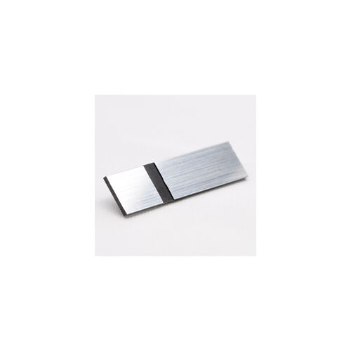 Metallex 0,8 mm  fényes ezüst / fekete  (338) 610x610 mm