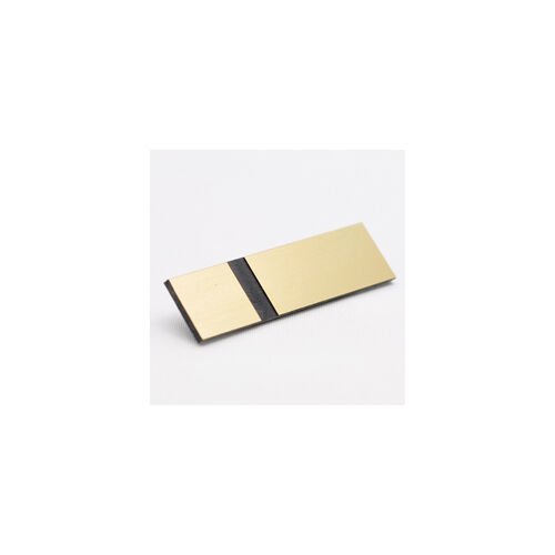 Metallex 0,8 mm  fényes szállrahúzott arany/ fekete  (357) 610x610mm