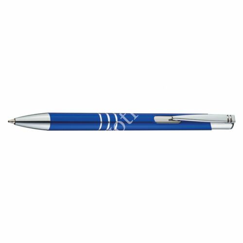 3 díszítő gyűrűs fém toll - kék
