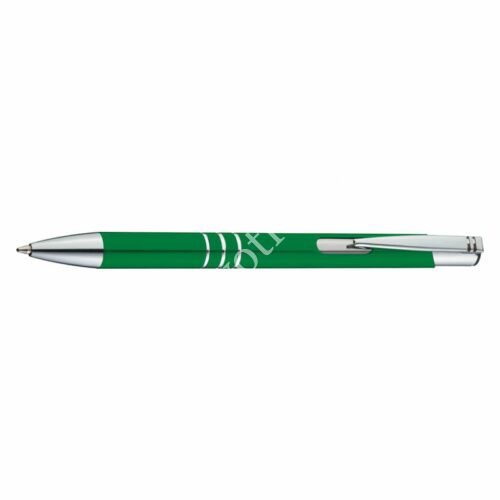 3 díszítő gyűrűs fém toll - zöld