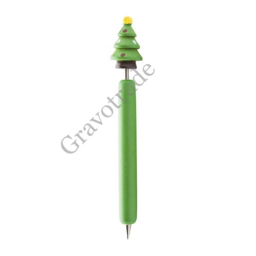 Karácsonyfa formájú fa toll